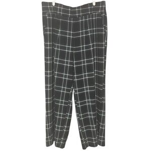 NEW Torrid Studio Crepe Wide Leg Pants Size 20 Regular Delilah Plaid Black NWT